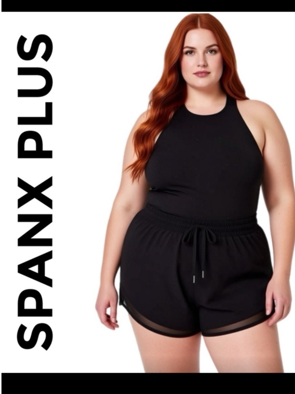 SPANX Get Moving Easy Access Exercise Romper 3X Black